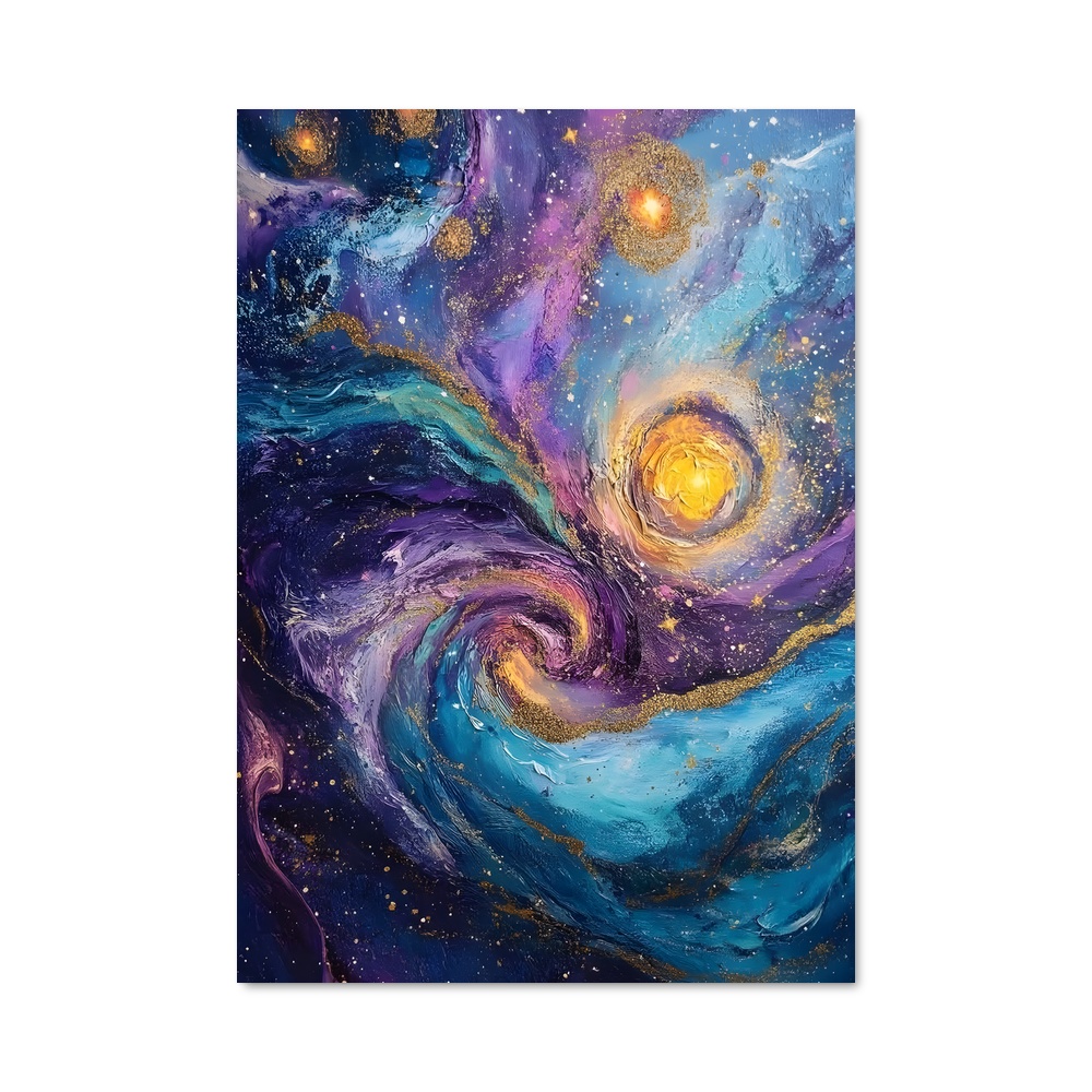 Poster Cosmic abstrait fascinant